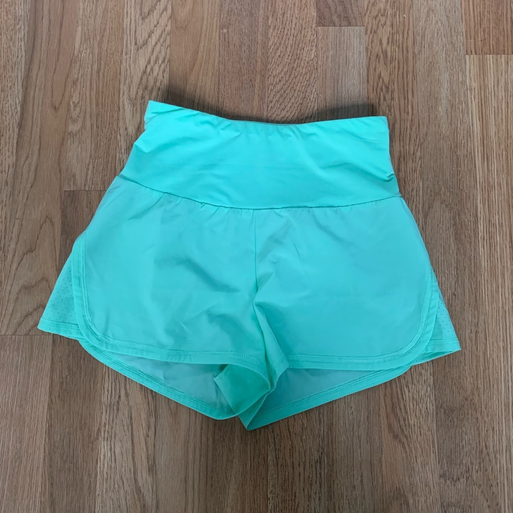 jockey turquoise women's athletic shorts, size xs!